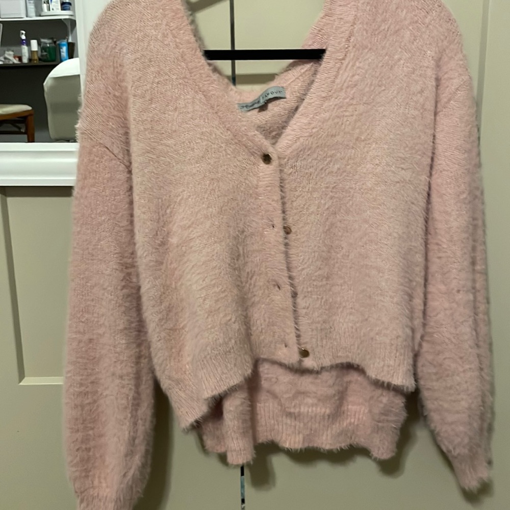 Cardigan and tank top